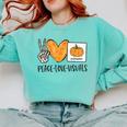 Peace Love Visuals Sped Teacher Pumpkin Skeleton Halloween Comfort Colors Sweatshirt Chalky Mint Peace Love Visuals Sped Teacher Pumpkin Skeleton Halloween Comfort Colors Sweatshirt Chalky Mint