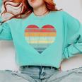 Pianist Retro Sunset Piano Keyboard Player Teacher Comfort Colors Sweatshirt Chalky Mint