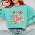 Pre K Back To School Teacher Student Men Women Kids Comfort Colors Sweatshirt Chalky Mint Pre K Back To School Teacher Student Men Women Kids Comfort Colors Sweatshirt Chalky Mint