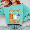 Pre K Boo Crew Teacher Student Halloween Pre Kindergarten Comfort Colors Sweatshirt Chalky Mint
