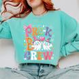 Pre-K Boo Crew Pre-K Teacher Student Kids Halloween Comfort Colors Sweatshirt Chalky Mint