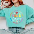 Pre-K Crew 1st Day Of School Preschool Teacher Comfort Colors Sweatshirt Chalky Mint Pre-K Crew 1st Day Of School Preschool Teacher Comfort Colors Sweatshirt Chalky Mint