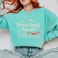Pre-K Squad Adventure Camping Preschool Teacher Boy Girl Kid Comfort Colors Sweatshirt Chalky Mint