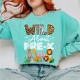Pre-k Teacher Kids Back To School Wild About Pre-k Comfort Colors Sweatshirt Chalky Mint Pre-k Teacher Kids Back To School Wild About Pre-k Comfort Colors Sweatshirt Chalky Mint