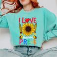 Pre School Teacher Pre-K Teacher Comfort Colors Sweatshirt Chalky Mint Pre School Teacher Pre-K Teacher Comfort Colors Sweatshirt Chalky Mint