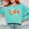 Preppy One Thankful Teacher Coquette Thanksgiving Teacher Comfort Colors Sweatshirt Chalky Mint Preppy One Thankful Teacher Coquette Thanksgiving Teacher Comfort Colors Sweatshirt Chalky Mint
