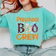 Preschool Boo Crew Preschool Halloween Teacher Comfort Colors Sweatshirt Chalky Mint Preschool Boo Crew Preschool Halloween Teacher Comfort Colors Sweatshirt Chalky Mint