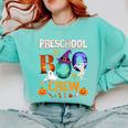 Preschool Boo Crew Teacher Student Halloween Costume Men Women Kids Comfort Colors Sweatshirt Chalky Mint