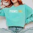 Principal School Teacher Friend Men Women Comfort Colors Sweatshirt Chalky Mint Principal School Teacher Friend Men Women Comfort Colors Sweatshirt Chalky Mint