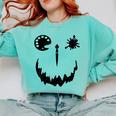 Pumpkin Artist Halloween Art Teacher Comfort Colors Sweatshirt Chalky Mint
