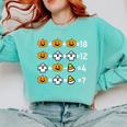Pumpkin Ghost Equation Math Teacher Halloween Costume Comfort Colors Sweatshirt Chalky Mint Pumpkin Ghost Equation Math Teacher Halloween Costume Comfort Colors Sweatshirt Chalky Mint
