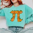 Pumpkin Pi Math Teacher Halloween Costume Geometry Comfort Colors Sweatshirt Chalky Mint