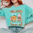 Pumpkin Spice Makes Teacher Nice Retro Fall Spooky Season Comfort Colors Sweatshirt Chalky Mint Pumpkin Spice Makes Teacher Nice Retro Fall Spooky Season Comfort Colors Sweatshirt Chalky Mint