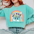 Rainbow AAC Awareness Month SPED Teacher SLP Communication Comfort Colors Sweatshirt Chalky Mint Rainbow AAC Awareness Month SPED Teacher SLP Communication Comfort Colors Sweatshirt Chalky Mint