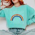 Rainbow Math Equation Teacher Nerd Retro LGBT Gay Pride Flag Comfort Colors Sweatshirt Chalky Mint Rainbow Math Equation Teacher Nerd Retro LGBT Gay Pride Flag Comfort Colors Sweatshirt Chalky Mint
