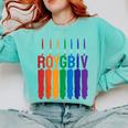 Rainbow Roygbiv Kids Artist Costume Art Teacher Comfort Colors Sweatshirt Chalky Mint Rainbow Roygbiv Kids Artist Costume Art Teacher Comfort Colors Sweatshirt Chalky Mint