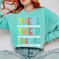 There Their They’Re Grammar Joke For English Teacher Student Comfort Colors Sweatshirt Chalky Mint There Their They’Re Grammar Joke For English Teacher Student Comfort Colors Sweatshirt Chalky Mint