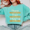 There Their They'Re T Shirt English Grammar Teacher For Men Women Comfort Colors Sweatshirt Chalky Mint There Their They'Re T Shirt English Grammar Teacher For Men Women Comfort Colors Sweatshirt Chalky Mint