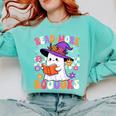 Read More Books Ghost Reading Book Teacher Halloween Comfort Colors Sweatshirt Chalky Mint