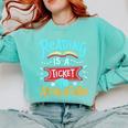 Reading Adventure Library Student Teacher Book Comfort Colors Sweatshirt Chalky Mint