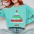Reading Teacher Christmas Shirt Elf Christmas Cheer For Men Women Comfort Colors Sweatshirt Chalky Mint Reading Teacher Christmas Shirt Elf Christmas Cheer For Men Women Comfort Colors Sweatshirt Chalky Mint