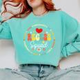 Recess Squad Crew Teachers Students Monitor Back To School Comfort Colors Sweatshirt Chalky Mint