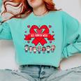 Red Ribbon Week Awareness For Students And Teachers Men Women Girls Kids Comfort Colors Sweatshirt Chalky Mint