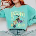 There's Room On My Broom For You Too Teacher Halloween Comfort Colors Sweatshirt Chalky Mint