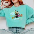 There's Room On My Broom For You Too Teacher Halloween Comfort Colors Sweatshirt Chalky Mint There's Room On My Broom For You Too Teacher Halloween Comfort Colors Sweatshirt Chalky Mint