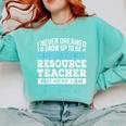 Resource Teacher Tshirt Men Women Comfort Colors Sweatshirt Chalky Mint Resource Teacher Tshirt Men Women Comfort Colors Sweatshirt Chalky Mint