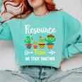 Resource Team Cactus Crew Resource Teacher Squad Comfort Colors Sweatshirt Chalky Mint Resource Team Cactus Crew Resource Teacher Squad Comfort Colors Sweatshirt Chalky Mint