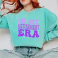 In My Retirement Era Groovy Retired Teacher 2025 Women Comfort Colors Sweatshirt Chalky Mint In My Retirement Era Groovy Retired Teacher 2025 Women Comfort Colors Sweatshirt Chalky Mint