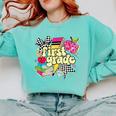 Retro First Grade Teacher Disco Ball Coquette Back To School Comfort Colors Sweatshirt Chalky Mint Retro First Grade Teacher Disco Ball Coquette Back To School Comfort Colors Sweatshirt Chalky Mint