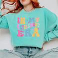 Retro Groovy Retirement Era Retired Teacher Comfort Colors Sweatshirt Chalky Mint
