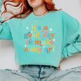 Retro It's a Good Day To Make Some Art Teacher Student Comfort Colors Sweatshirt Chalky Mint Retro It's a Good Day To Make Some Art Teacher Student Comfort Colors Sweatshirt Chalky Mint