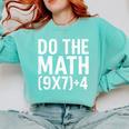 Retro Do The Math Teacher For Men Women Kid Boy Girl Comfort Colors Sweatshirt Chalky Mint Retro Do The Math Teacher For Men Women Kid Boy Girl Comfort Colors Sweatshirt Chalky Mint