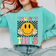 You Got This Retro Smile Motivational Testing Day Teacher Comfort Colors Sweatshirt Chalky Mint You Got This Retro Smile Motivational Testing Day Teacher Comfort Colors Sweatshirt Chalky Mint