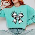 Retro Special Education Squad Coquette Bow SPED Teacher Comfort Colors Sweatshirt Chalky Mint