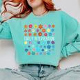 Retro Wildflower Early Intervention Teacher Interventionist Comfort Colors Sweatshirt Chalky Mint