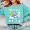 Rotation Of Earth Science Teacher Earth Day Men Women Comfort Colors Sweatshirt Chalky Mint