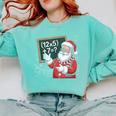 Santa Teacher 67 Math Christmas Xmas Holiday Number 67 Comfort Colors Sweatshirt Chalky Mint Santa Teacher 67 Math Christmas Xmas Holiday Number 67 Comfort Colors Sweatshirt Chalky Mint
