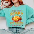 This Is My Scary Gym Teacher Costume Pumpkin Halloween Men Women Comfort Colors Sweatshirt Chalky Mint This Is My Scary Gym Teacher Costume Pumpkin Halloween Men Women Comfort Colors Sweatshirt Chalky Mint