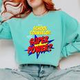 School Counselor Teacher Superhero Superpower Comic Book Comfort Colors Sweatshirt Chalky Mint School Counselor Teacher Superhero Superpower Comic Book Comfort Colors Sweatshirt Chalky Mint