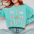 School Pencils And Bows Teacher Bow Coquette Pencil Girls Comfort Colors Sweatshirt Chalky Mint School Pencils And Bows Teacher Bow Coquette Pencil Girls Comfort Colors Sweatshirt Chalky Mint