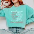 School Psychologist Coffee Student Teacher Psychology Men Women Comfort Colors Sweatshirt Chalky Mint