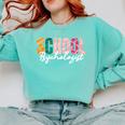School Psychologist Rainbow Psychology Teacher Comfort Colors Sweatshirt Chalky Mint School Psychologist Rainbow Psychology Teacher Comfort Colors Sweatshirt Chalky Mint