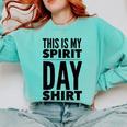 School Teacher Spirit Day Costume For Men Women Comfort Colors Sweatshirt Chalky Mint