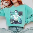 Science Teacher Halloween Skeleton Scientist Chemistry Comfort Colors Sweatshirt Chalky Mint Science Teacher Halloween Skeleton Scientist Chemistry Comfort Colors Sweatshirt Chalky Mint