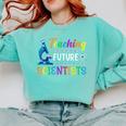 Science Teacher Teaching Future Scientists School Instructor Comfort Colors Sweatshirt Chalky Mint Science Teacher Teaching Future Scientists School Instructor Comfort Colors Sweatshirt Chalky Mint
