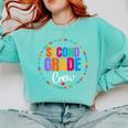 Second Grade Crew 2nd Back To School Teacher Team Squad Comfort Colors Sweatshirt Chalky Mint Second Grade Crew 2nd Back To School Teacher Team Squad Comfort Colors Sweatshirt Chalky Mint